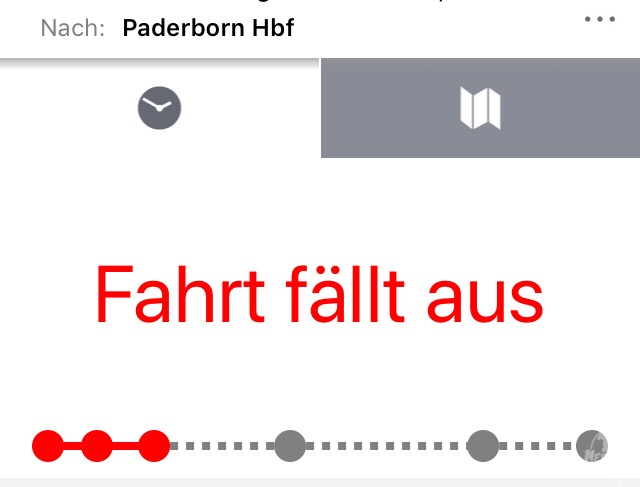 Noch nie über einen "Refresh" der Bahn App so gefreut wie am Samstag.