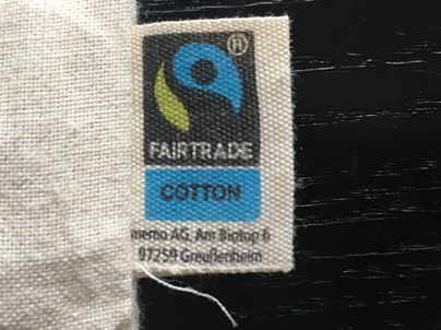 Fairtrade-Siegel auf dem Meenzer on Tour-Turnbeutel